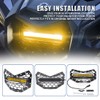 Chelhead Black Steel Grille with 11 INCH Yellow Slim Led