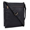 ANTONIO VALERIA Austin Oily Washed Black Leather Messenger Bag for