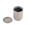 Titanium Double Walled Tea Cups with Removable Filter Cover Cap