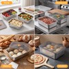 MICHIHOMIE Stainless Steel Pizza Dough Proofing Box with Lid Fits