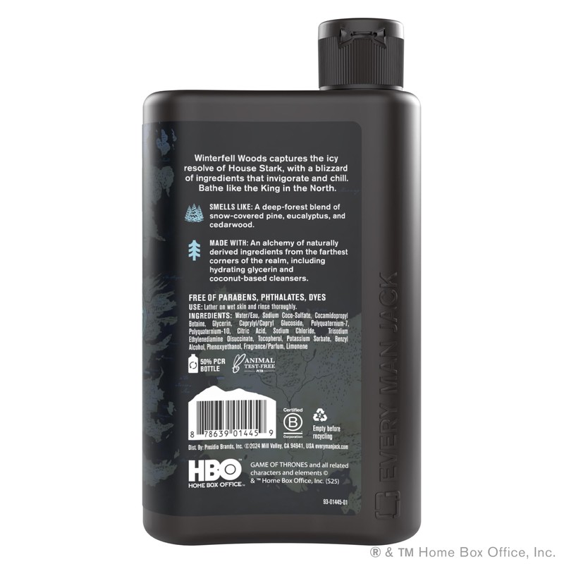 Every Man Jack Game of Thrones Collectors Body Wash -
