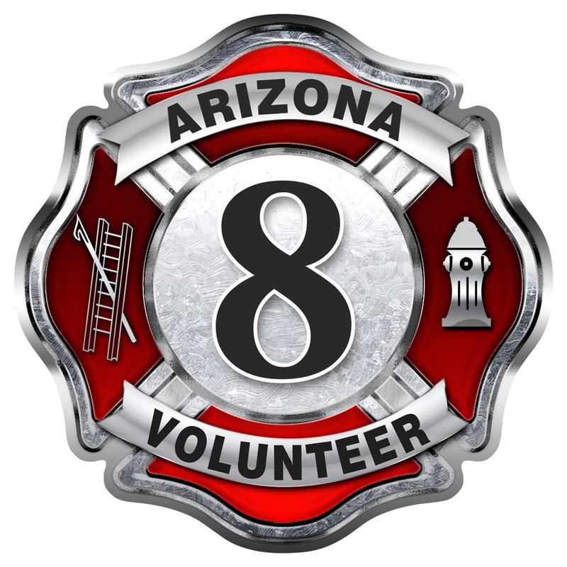 Custom Firefighter Sticker (Number)