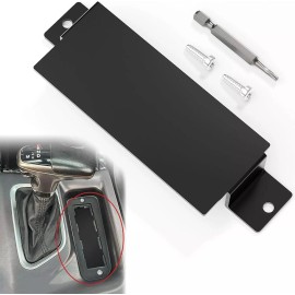 Zelvoro Anti-Theft Steel Neutral Cover Plate for Dodge 2015-2023 Challenger SRT Hellcat