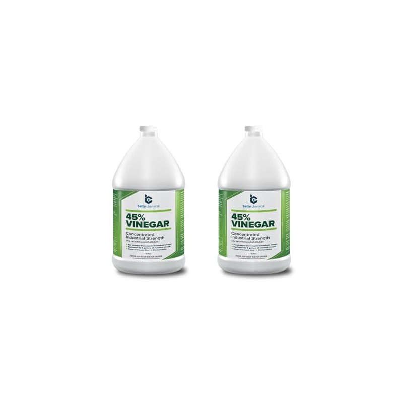 45% Pure Vinegar - Concentrated Industrial Grade (2-Gallons)