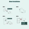 Heyalan Handheld Shower Wand Holder,Connecting Shower Hose and Water Pipe