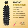 LPARMJIT Deep Wave Bulk Hair for Braiding, 18 Inches, 2