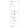 Fullex XL 35mm Backset Multipoint Lock Centre Case Gearbox -