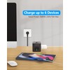 JSVER JSVER Steckdosenleiste Wrfel USB, Mehrfachsteckdose Cube 3 Fach mit