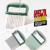HNYYZL Crinkle Cutter,Wavy Crinkle Cutter Stainless Steel 2 PCS,Wavy Knife,Cutting