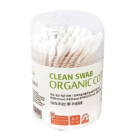 Cosmos Pure Cotton Swabs (Non-Fluorescent/Organic/Round) 100 Count 5ea