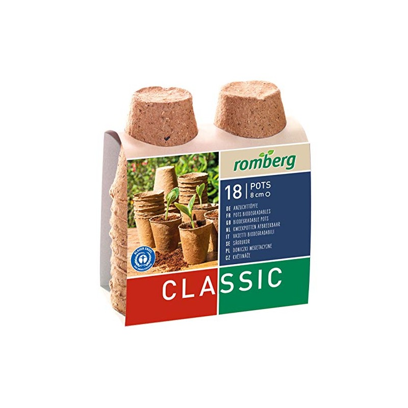 Romberg Classic Cultivation Pots Round Diameter 8 cm (Pack of