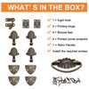 MOROBOR Bronze Jewellery Box Antique Lock Clasp, Hinges, Handle, Corner