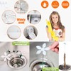 JALCH 10-Pack Flower-Shaped Shower Drain Protectors – Sink and Bathtub