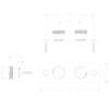ENKI, P33, Easy Fix Wall Plate for Exposed Mini Thermostatic