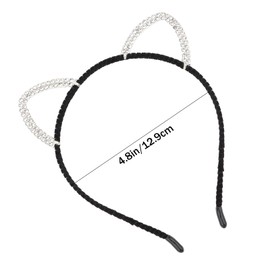 Oblihumoy Cat Ears Headband Animal Ears Sparkly Headbands for Women Party Supplies Glitter Cat Hairbands Party Decorations Cosplay Costumes for Women