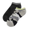 Hotsox Women's Camouflage Low Cut 2 Pack Crew Socks 2