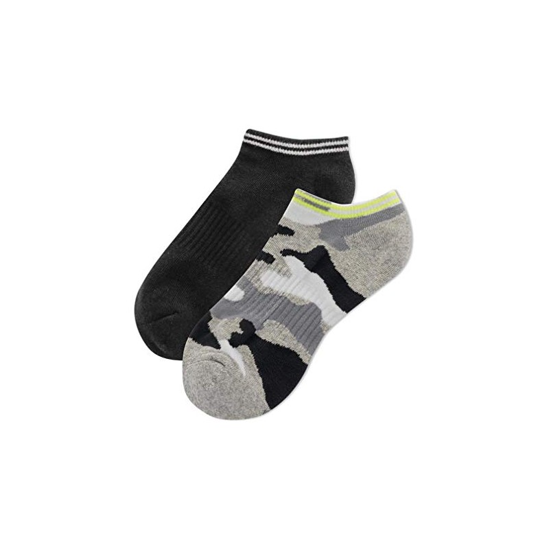 Hotsox Women's Camouflage Low Cut 2 Pack Crew Socks 2