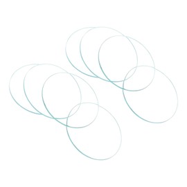 CoCud Watch Crystal Len Glass, 41.5mm Dia. Optical Glass Single Dome Face Crystals Replacement Lens Clear - (Applications: for Watchmaker Repair Electronic Mechanical Watch), 8-Pieces