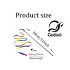 Gudaci Interactive cat Toy, cat Wand String, Colorful Fabric Ribbon