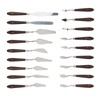 18Pcs Paint Scraper Knife Exquisite Plastic Handle Oil Painting Tool