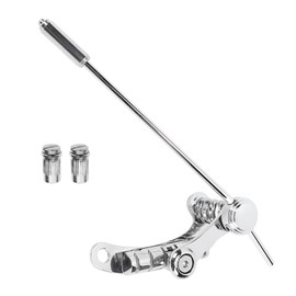 Guitar Tailpiece Tremolo, Chrome Aluminum Alloy Tremolo Unit Vibrato Bridge, Guitar Bridge Stop Bar Tailpiece Vibrato Bridge, Compatible with LP SG Guitars
