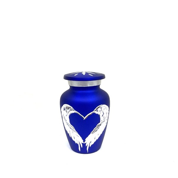 KEEPSAKE COMPANY Blue Small Urns for Human Ashes - Angel