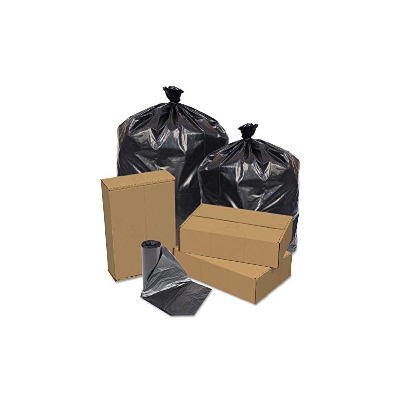 Pitt Plastics Eco Strong Can Liners, 45 Gal, 1.5 Mil,