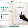 ChargeWorx International Power-Adapter Plug with Built-in US, EU, and UK