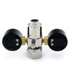 AQUA-NOA CO2 Pressure Regulator Basic Reusable with 2 Pressure Gauges