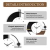 HEBOIX Modern Wall Clock for Living Room,Large Decorative Wall Clock,Digital