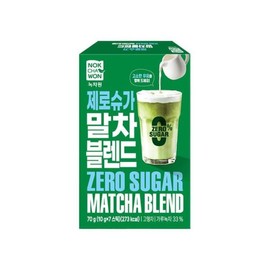 Nokchawon (NS홈쇼핑)녹차원 제로슈가 말차 블렌드 7스틱34252403 (NS Home Shopping) Green Tea Won Zero Sugar Matcha Blend 7 Sticks 34252403