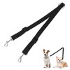 Adjustable Double Dog Lead, No Tangle Free Rotation Dog Lead,