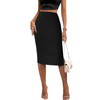 Zeagoo Women's Pencil Skirts Black High Waisted Skirts for Women