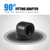 2 Pcs 90 Degree Fitting Adapter G1/4 Thread, Male to