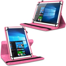 UC-Express Tablet Protective Case - Compatible with All 10-10.1-10.2-10.3-10.4-10.5-10.6-10.8-10.9-11 Inch Devices - 360 Degree Case for Tablets - Ultra Thin Tablet Case - Tablet Case, Colours: Pink
