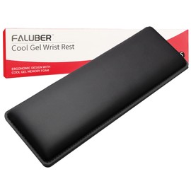 Faluber Wrist Rest, Armrest, Palm Rest, Memory Foam Cushion, Stylish, Anti-Slip, Ergonomic Design, Reduces Fatigue, Reduces Wrist Strain (S-Compact)