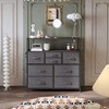 TIQLAB Dresser for Bedroom with 8 Drawers, 38.5” Tall Storage