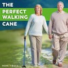 Walking Cane for Men & Women (Blue) Foldable, Adjustable, Heavy
