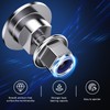 Vovucai 2pcs Stainless Steel Screw Bolts with Grommets - Compatible
