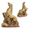 Horse Statue Hand Crafted Fine Workmanship Small Volume Brass Material