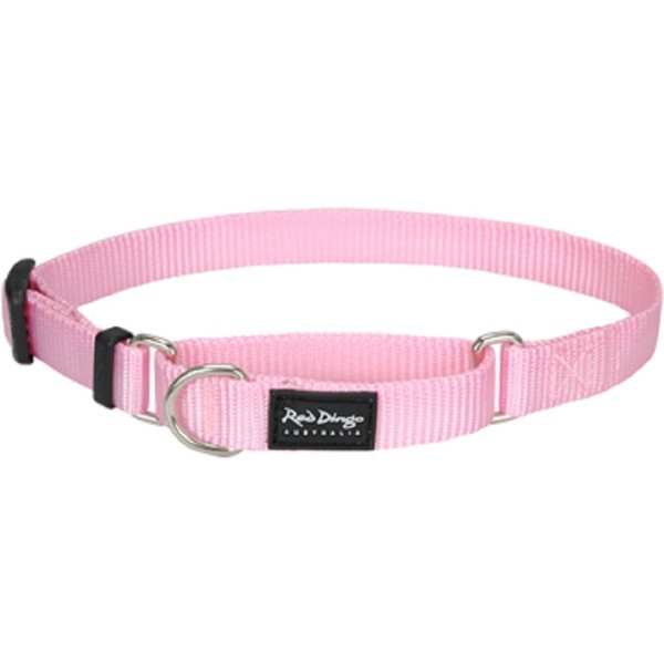 Red Dingo Classic Martingale Dog Collar, Small, Pink