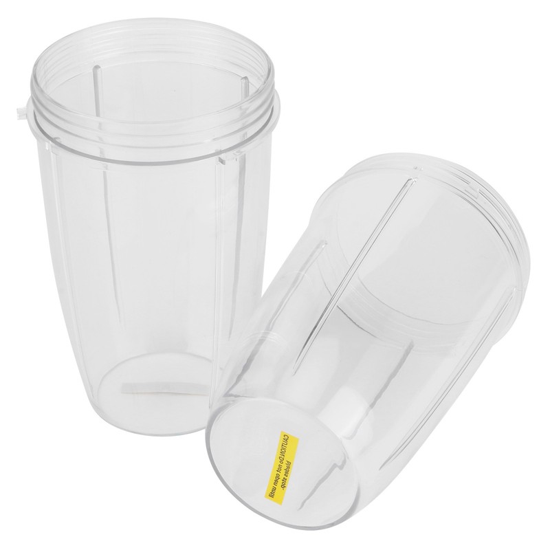 2Pcs Juicer Cup Transparent Mug Replacement Food Blender Accessory Fit