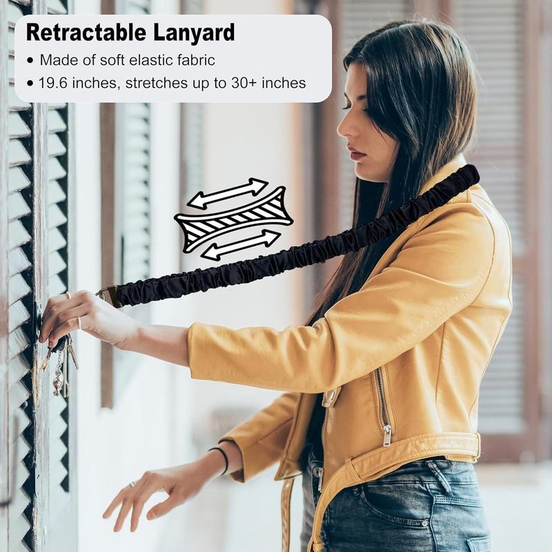 Stretchy Scrunchie Lanyard for ID Badges & Keys - Durable