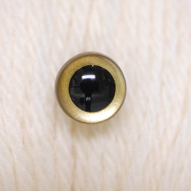 Naska Closure Eye kurisutaruai 9 mm Gold Pack of 4 7274 