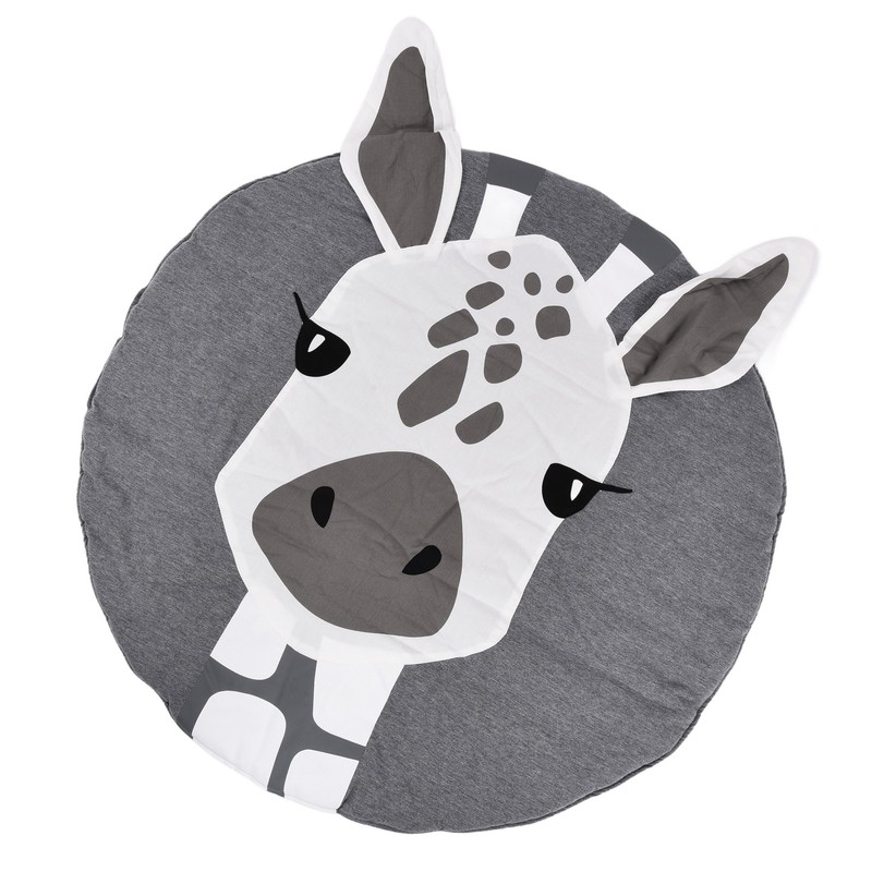 Soft Cotton Baby Play Mat Giraffe Pattern Wide Application Baby