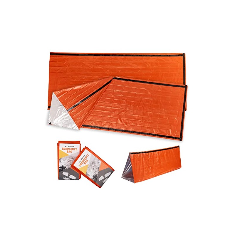 Bramble - 2 Premium Emergency Thermal Survival Weatherproof Sleeping/Bivvy Bags