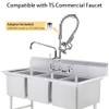 38 Inch Pre Rinse Hose with Sprayer Valve, Commercial Faucet
