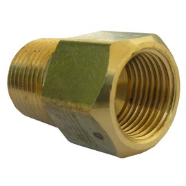 LASCO 17-6787 1/2-Inch Female Flare by 3/8-Inch Male Pipe Thread Brass Adapter