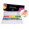 PENTRISTA Watercolour Paint Set, 24 Colours, Vibrant and Portable, Portable