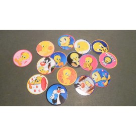 Unbranded Pre Cut One Inch Bottle Cap Images Tweety Bird Free Shipping - photo, 100 images